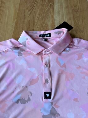 Bad Birdie NWT men’s golf polo “The Roosevelt” floral size 2XL amazing piece